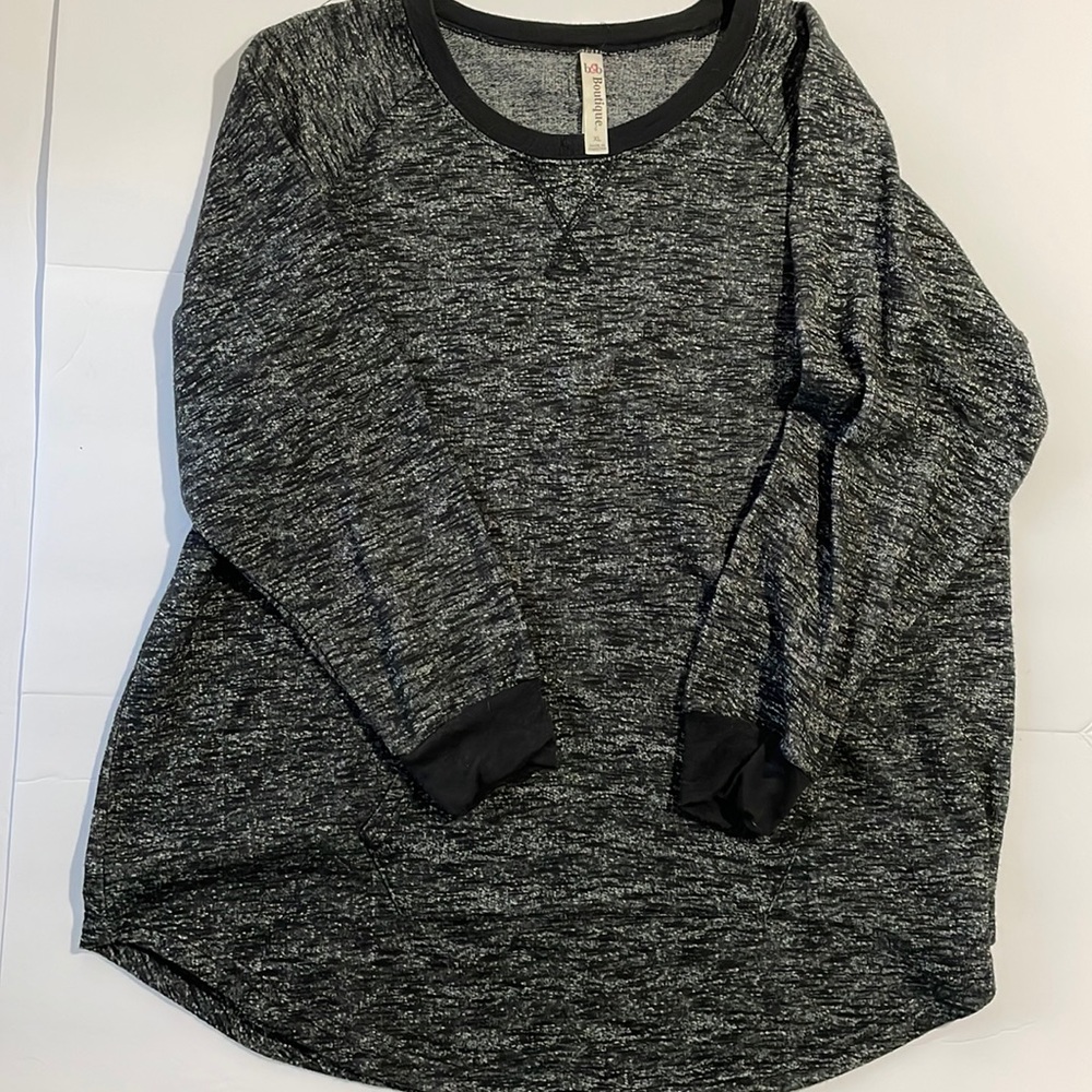 Heather Grey Shirt with Pocket in front